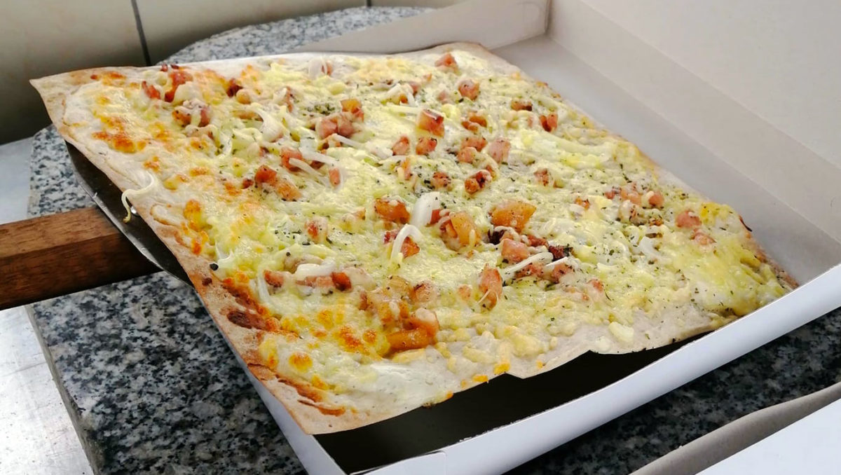 You get a FULL box of pizza from us