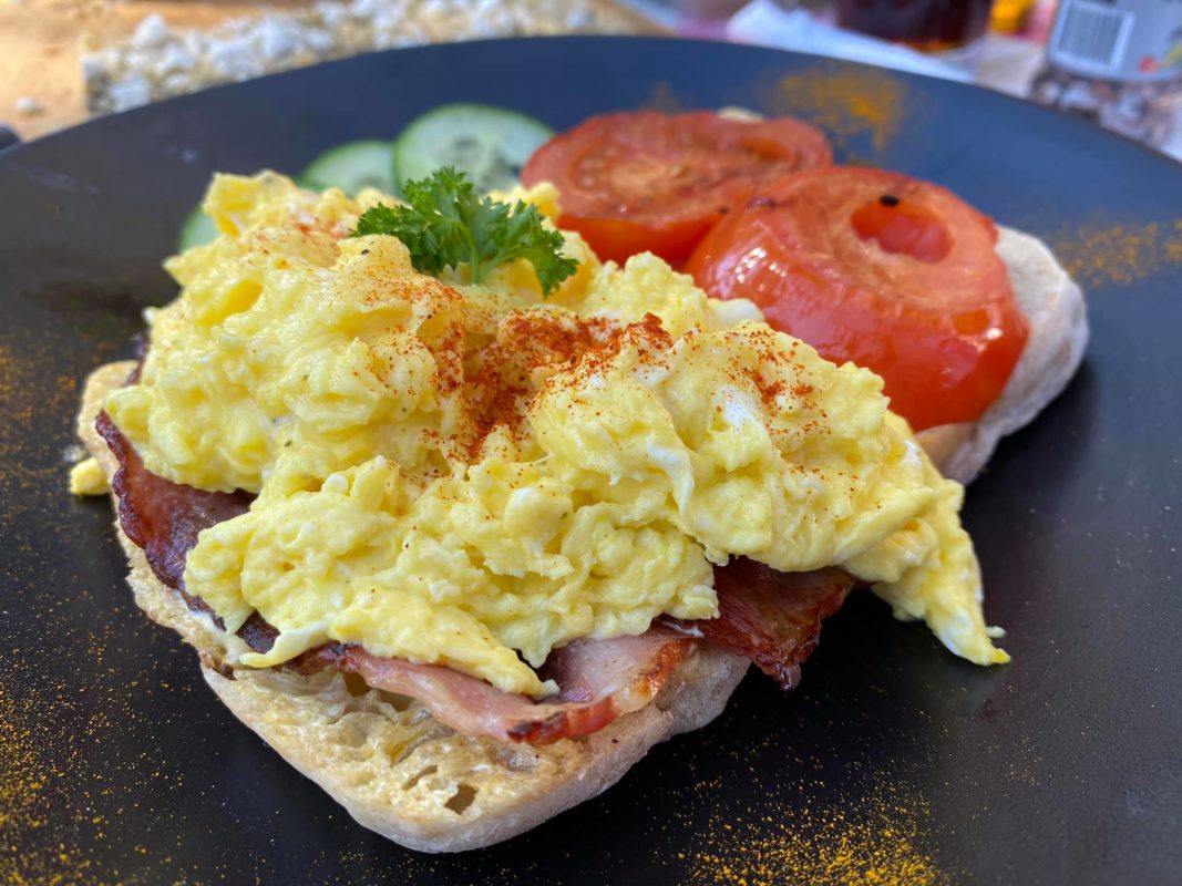 Brekkiekoek - eggs any way you want...